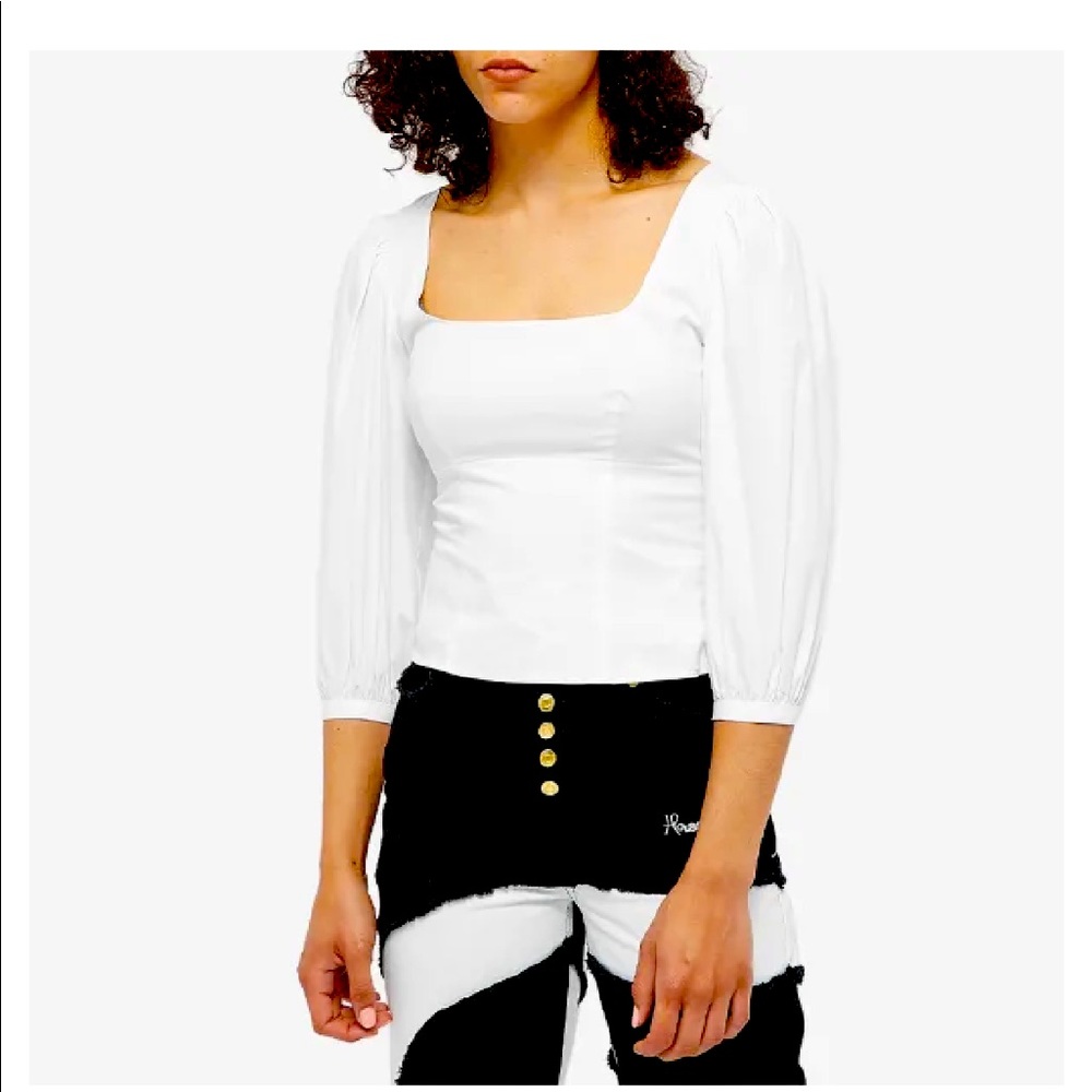 STAUD LONG SLEEVE LANA TOP
WHITE—worn once